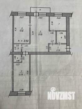 3-к квартира, вторичка, 57м2, 3/5 этаж
