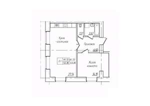 2-к квартира, вторичка, 53м2, 3/10 этаж