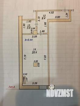 1-к квартира, вторичка, 37м2, 1/3 этаж