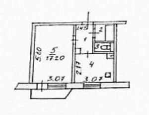 1-к квартира, вторичка, 33м2, 1/9 этаж