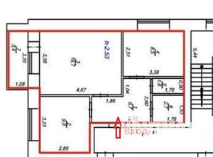 2-к квартира, вторичка, 49м2, 6/9 этаж