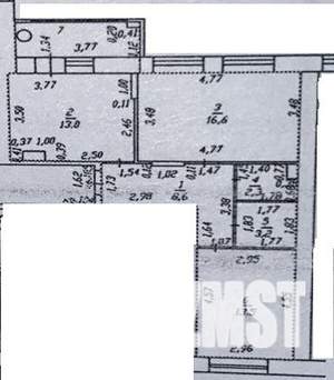 2-к квартира, вторичка, 60м2, 8/12 этаж