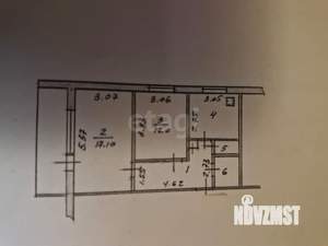 2-к квартира, вторичка, 53м2, 6/10 этаж