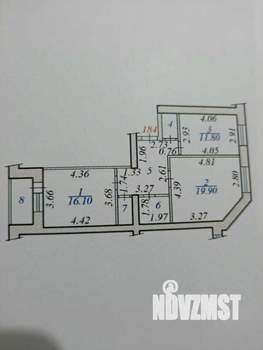 2-к квартира, вторичка, 65м2, 4/9 этаж