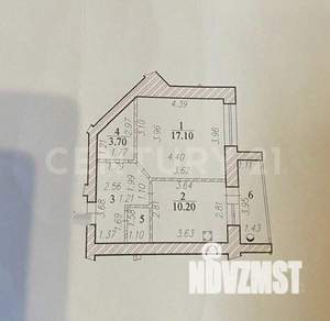 1-к квартира, вторичка, 45м2, 6/8 этаж