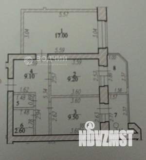 2-к квартира, вторичка, 54м2, 6/10 этаж