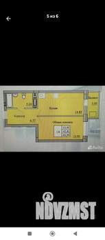 1-к квартира, вторичка, 46м2, 7/16 этаж