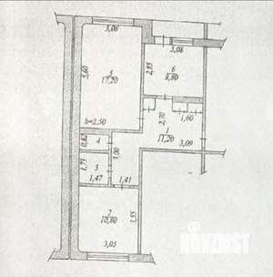 2-к квартира, вторичка, 53м2, 5/5 этаж