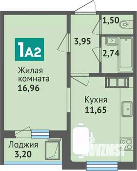 1-к квартира, вторичка, 40м2, 16/16 этаж