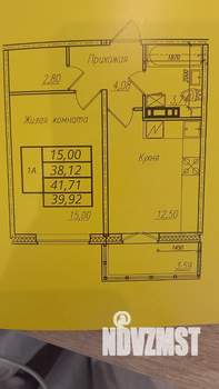 1-к квартира, вторичка, 39м2, 4/10 этаж
