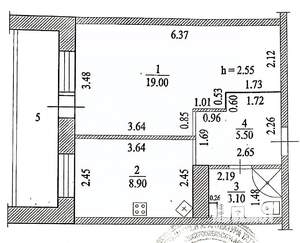 1-к квартира, вторичка, 43м2, 5/17 этаж