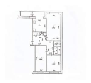 3-к квартира, вторичка, 72м2, 5/5 этаж