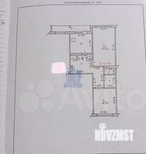 2-к квартира, вторичка, 53м2, 5/5 этаж