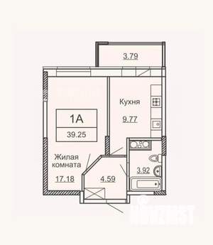 1-к квартира, вторичка, 40м2, 10/11 этаж