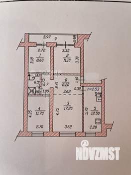 4-к квартира, вторичка, 82м2, 4/5 этаж