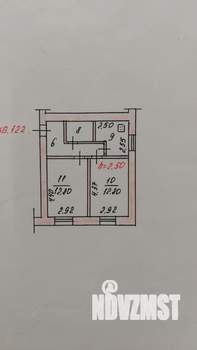 2-к квартира, вторичка, 40м2, 9/9 этаж