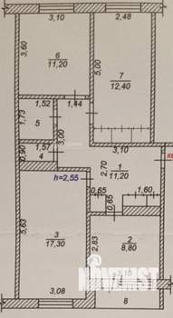 3-к квартира, вторичка, 70м2, 1/5 этаж