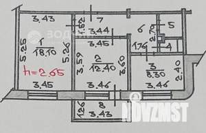 2-к квартира, вторичка, 57м2, 5/10 этаж