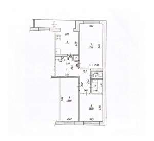 3-к квартира, вторичка, 72м2, 5/5 этаж