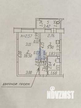 1-к квартира, вторичка, 34м2, 1/17 этаж