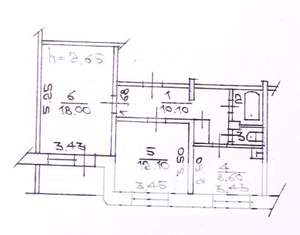 2-к квартира, вторичка, 53м2, 3/10 этаж