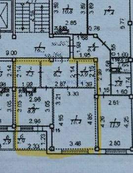 1-к квартира, вторичка, 38м2, 9/9 этаж
