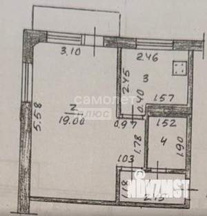 1-к квартира, вторичка, 30м2, 4/5 этаж