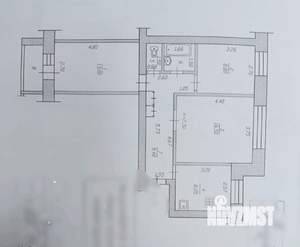 3-к квартира, вторичка, 63м2, 9/9 этаж