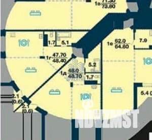 Студия квартира, вторичка, 49м2, 9/23 этаж