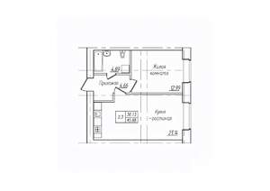 2-к квартира, вторичка, 46м2, 2/10 этаж