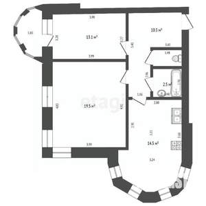 2-к квартира, вторичка, 61м2, 2/10 этаж