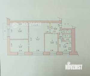 4-к квартира, вторичка, 59м2, 2/5 этаж