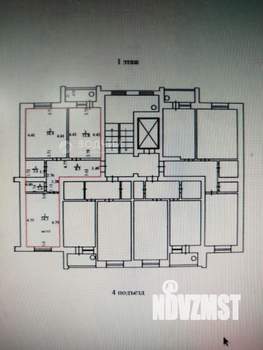 2-к квартира, вторичка, 58м2, 1/9 этаж