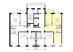 2-к квартира, строящийся дом, 57м2, 2/16 этаж