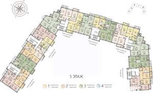 1-к квартира, вторичка, 42м2, 5/8 этаж