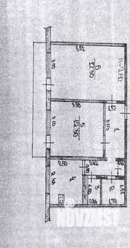 2-к квартира, вторичка, 52м2, 5/5 этаж