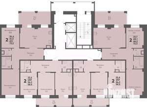 2-к квартира, вторичка, 59м2, 12/16 этаж