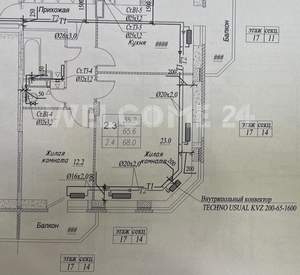 2-к квартира, вторичка, 68м2, 17/17 этаж