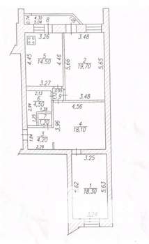 2-к квартира, вторичка, 85м2, 7/10 этаж