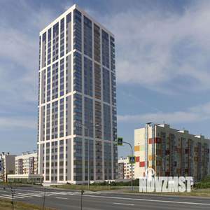 2-к квартира, строящийся дом, 55м2, 22/24 этаж