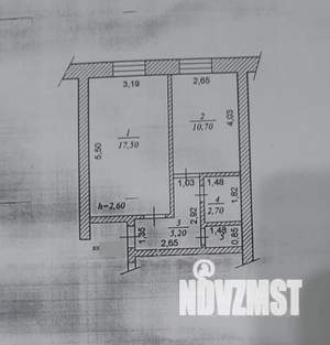 1-к квартира, вторичка, 37м2, 1/4 этаж
