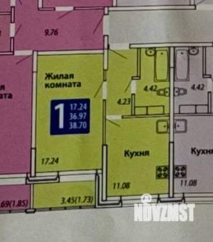 1-к квартира, вторичка, 39м2, 4/10 этаж