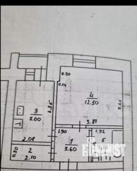 1-к квартира, вторичка, 30м2, 1/10 этаж