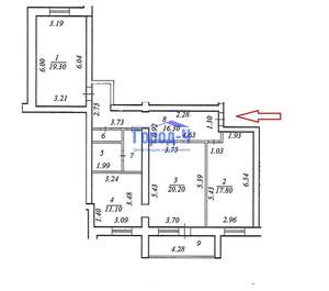 3-к квартира, вторичка, 98м2, 5/5 этаж