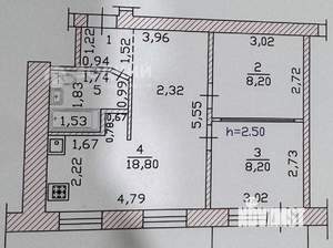 2-к квартира, вторичка, 41м2, 5/5 этаж