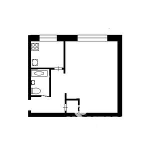 1-к квартира, вторичка, 32м2, 1/5 этаж