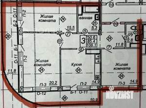 3-к квартира, вторичка, 108м2, 4/11 этаж
