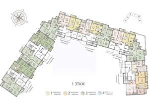 1-к квартира, вторичка, 58м2, 1/8 этаж