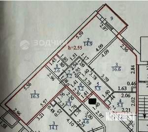 2-к квартира, вторичка, 67м2, 1/16 этаж
