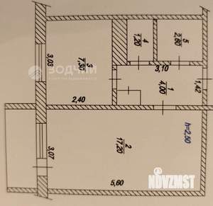 1-к квартира, вторичка, 36м2, 3/9 этаж